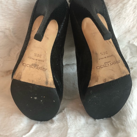 Jimmy Choo Size 36.5. GLITTER fabric. - Picture 4 of 6